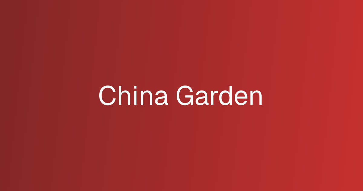 China Garden cover